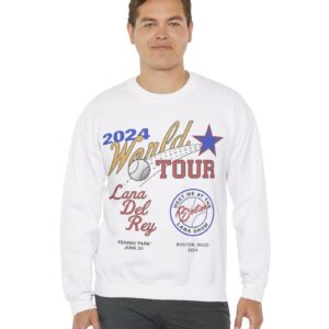 Boston Lana Del Rey World Tour 2024 Crewneck Sweatshirt Shirts