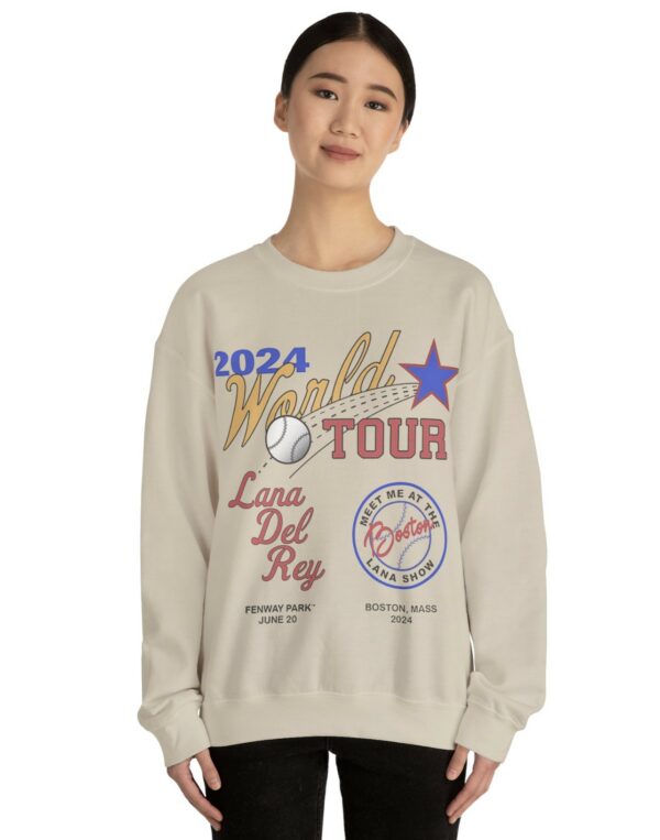 Boston Lana Del Rey World Tour 2024 Crewneck Sweatshirts