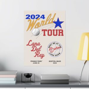 Boston Lana Del Rey World Tour 2024 Lithograph Posters 6