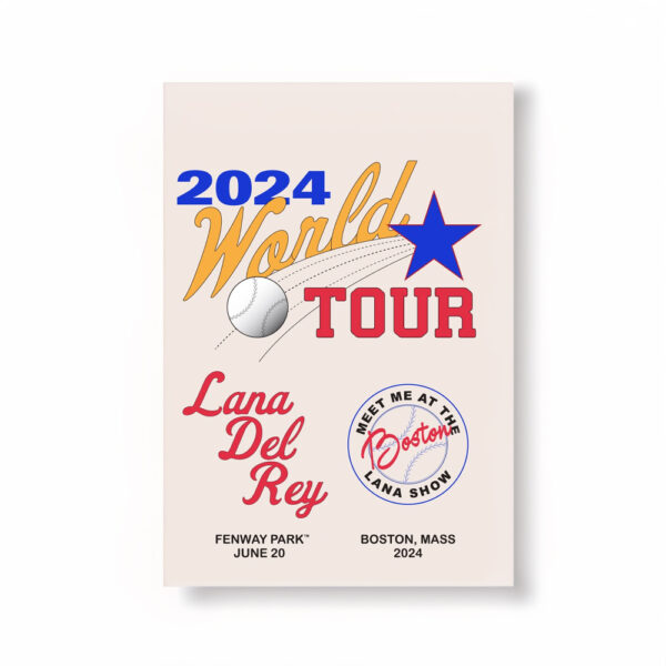 Boston Lana Del Rey World Tour 2024 Posters