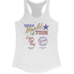 Boston Lana Del Rey World Tour 2024 Racerback Tanks