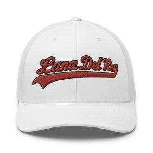 Lana Del Rey Fenway Retro Trucker Hat White