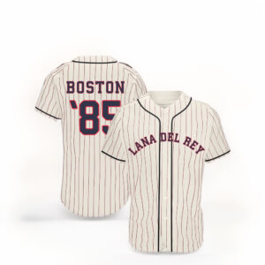 Lana Del Rey Pinstripe Baseball Jersey