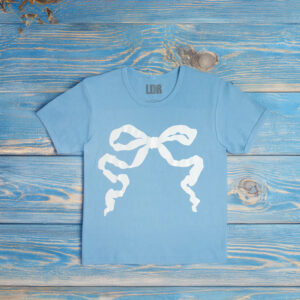 Blue Cropped T-Shirts With Ribbon - Official Lana Del Rey Store