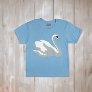 Lana Del Rey Blue Cropped T-Shirt With Swan