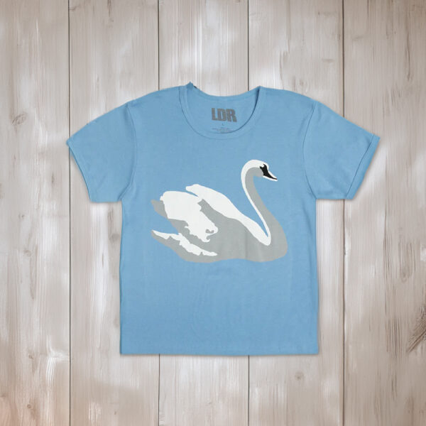 Lana Del Rey Blue Cropped T-Shirt With Swan