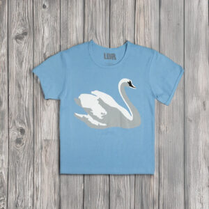 Lana Del Rey Blue Cropped T-Shirts With Swan