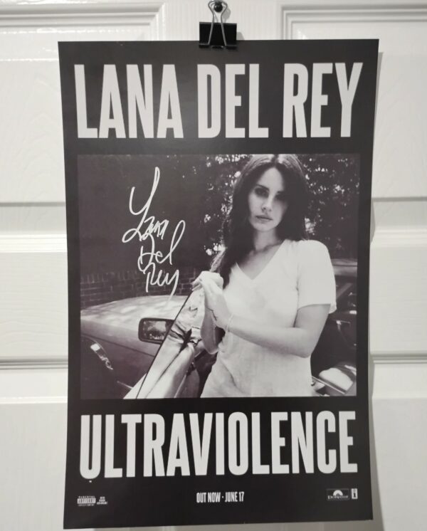 Lana del Rey Music Poster Signed