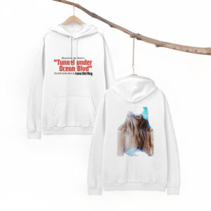 UNDER OCEAN BLVD HOODIE IN WHITE - Official Lana Del Rey Stores