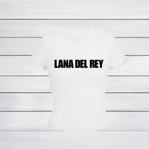 White Cropped T-Shirt with Lana Del Rey logo Shirt