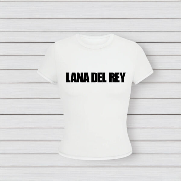 White Cropped T-Shirt with Lana Del Rey logo T-Shirt