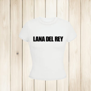 White Cropped T-Shirt with Lana Del Rey logo T-Shirts