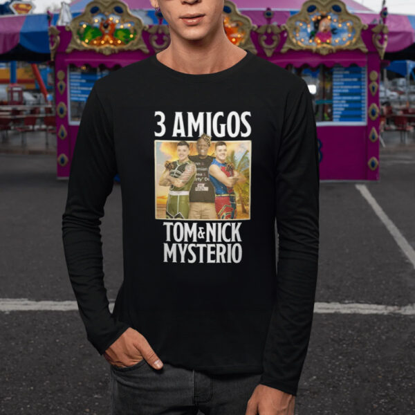 3 Amigos Mian Tom & Nick Mysterio T-Shirt1