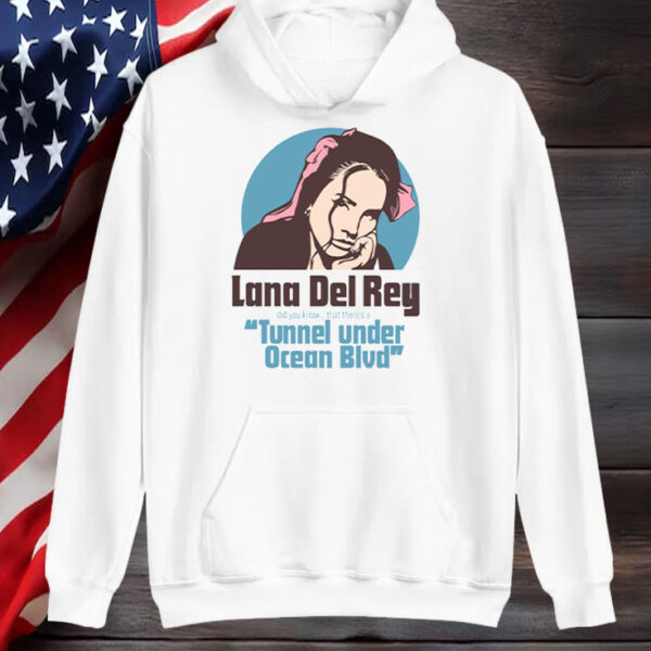 Lana Del Rey Tunnel Under Ocean Blvd T-Shirt1