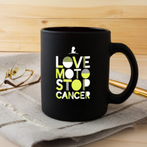 Love Moto Stop Cancer Mug