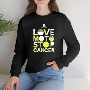 Love Moto Stop Cancer T-Shirt2