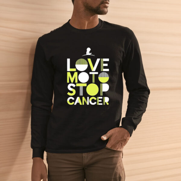 Love Moto Stop Cancer T-Shirt3